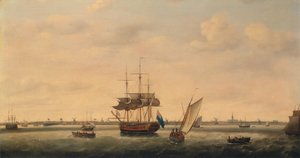 The Fregate Surprise at Anchor off Great Yarmouth, Norfolk